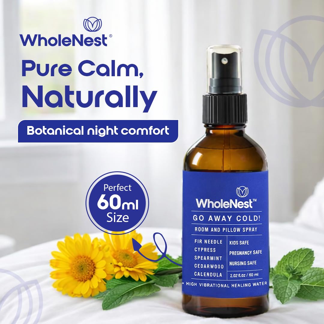 Wholenest Go Away Cold envase de 60 ml para rutina nocturna