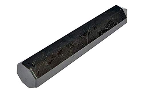 Gemscite obelisco de turmalina negra de 3 pulgadas, pieza decorativa y protectora.