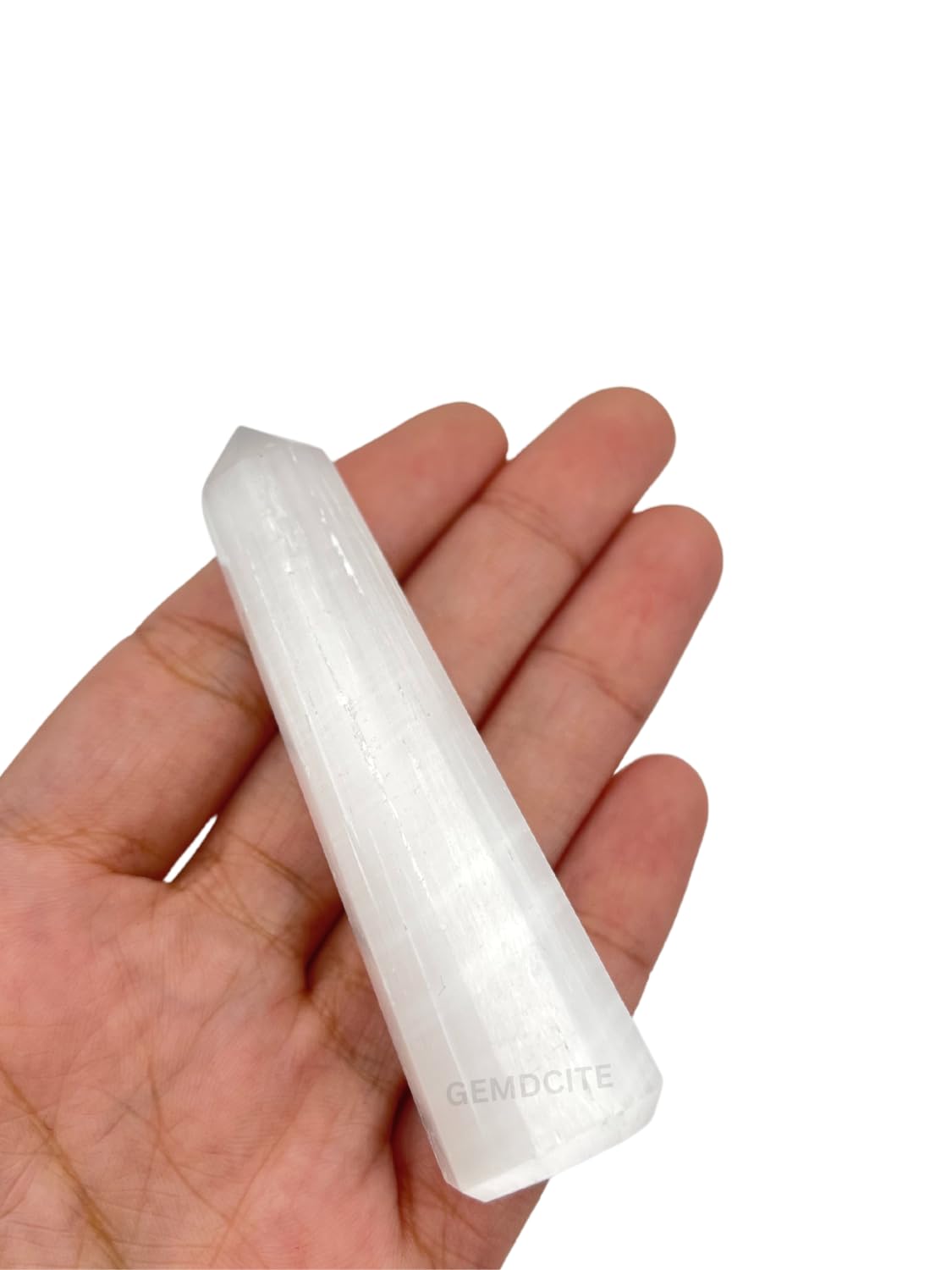 Wholesale Gem Shop selenita obelisco 70 mm para aromaterapia y relajación