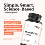 Wholesome Story D-Chiro-Inositol, ratio 40:1 para apoyo ovárico.