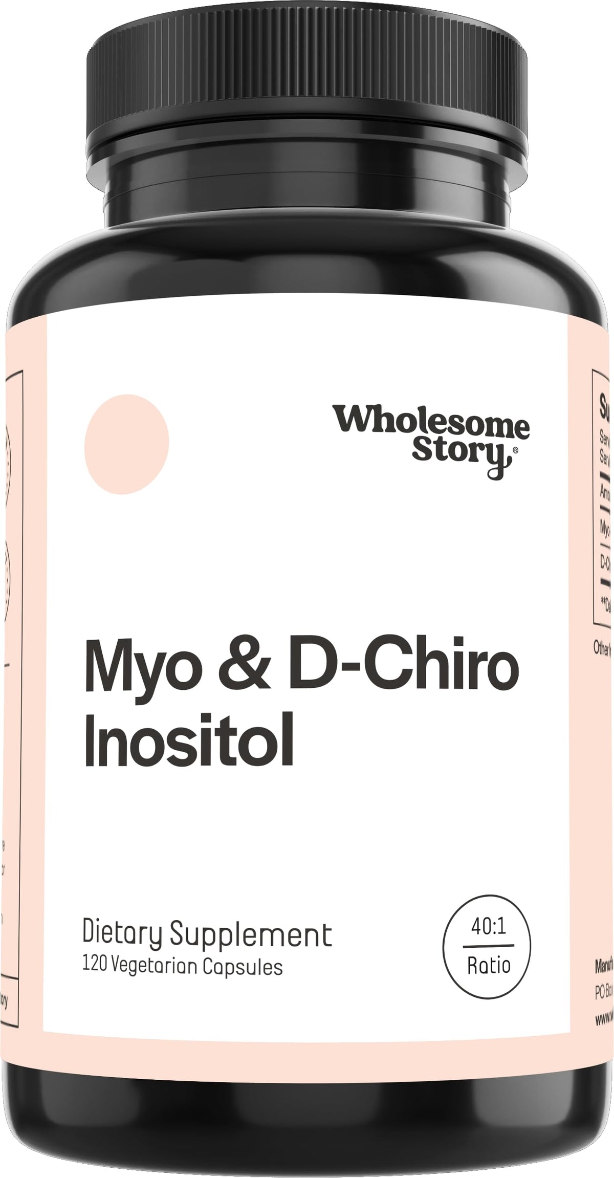 Wholesome Story Myo-Inositol: cápsulas para equilibrio hormonal diario.