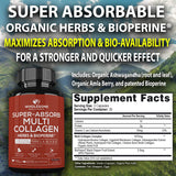Cápsulas Wholesome Wellness con 5 tipos de colágeno para articulaciones y piel