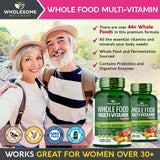 Wholesome Wellness multivitaminas mujeres, mezcla herbolaria y superalimentos para nutrición