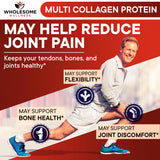 Wholesome Wellness Colágeno Premium: membrana-hueso combina fuentes para una mayor pureza y variedad.