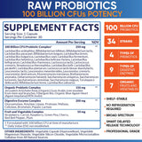 Wholesome Wellness Probioticos etiqueta legible que destaca 34 cepas
