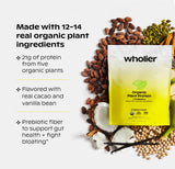 Wholier Proteína Vegetal ingredientes reales para una dieta limpia