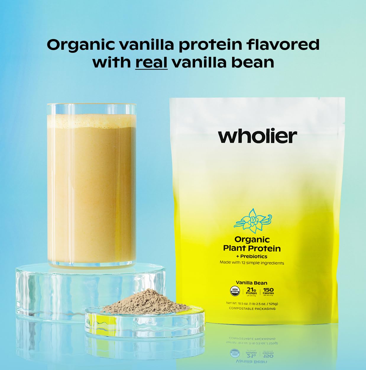 Wholier Proteína Vegetal textura cremosa para mezclas suaves