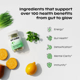 Wholier Supergreens Multi — cápsulas, mezcla de microverdes para energía sostenida.