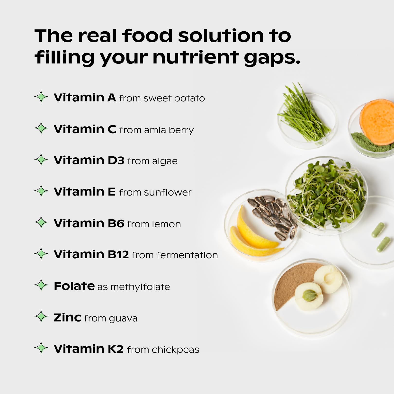 Wholier Supergreens Multi — microverdes concentrados, más nutrientes por porción.
