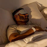 Máscara de Whoop Restorativa con contorno ocular reduce la presión y es adecuada para dormir de lado.