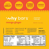 WHY BARS Mango Ginger: ingredientes simples basados en plantas.