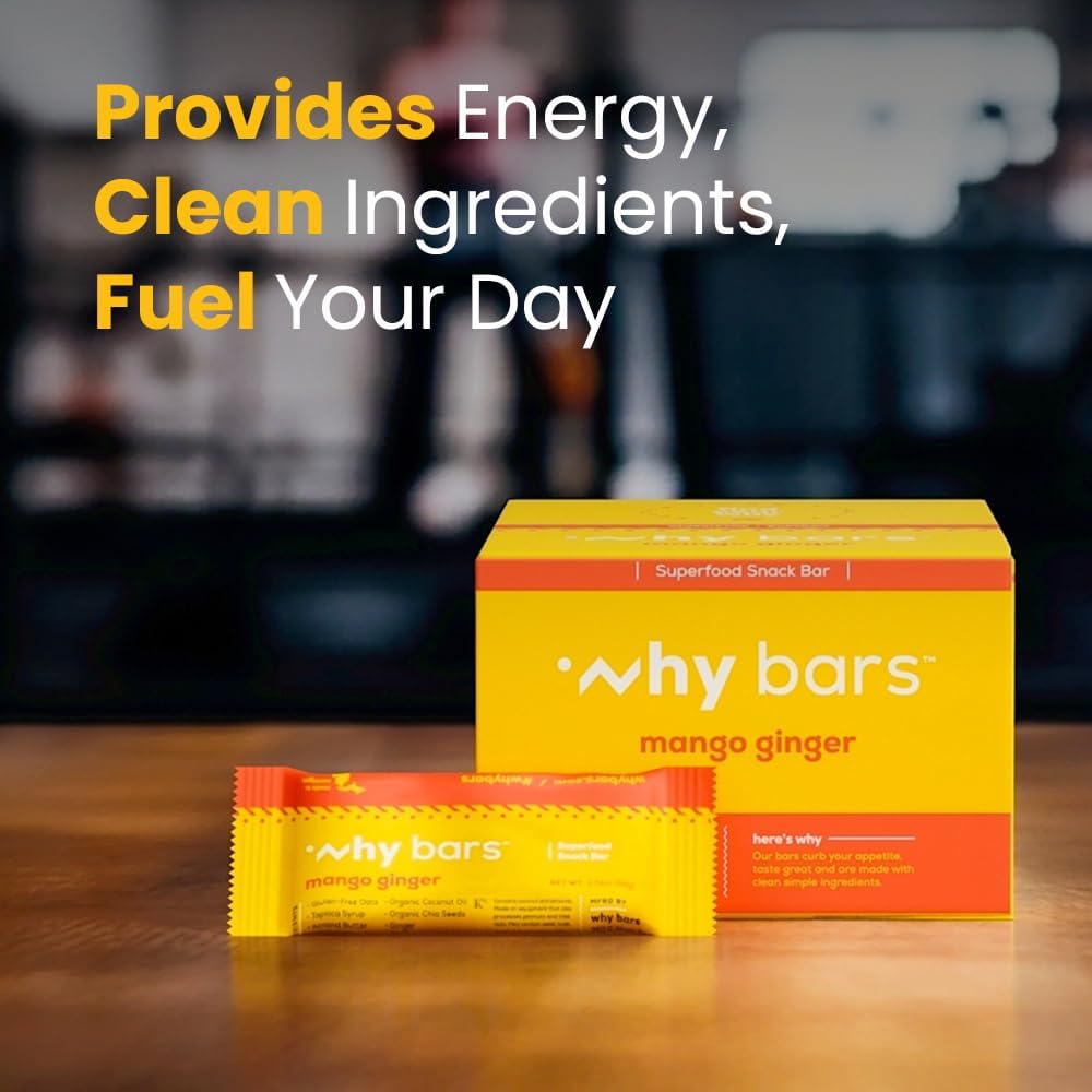 WHY BARS Mango Ginger: ideal para llevar durante caminatas y camping.