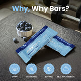 Why Bars barra de proteína cereza con chía, sabor intenso y fibra para saciedad
