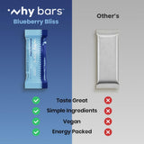 Why Bars barra de proteína manzana con almendra, snack nutritivo para toda la familia