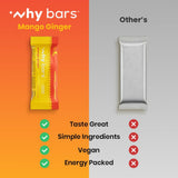WHY BARS Mango Ginger: snack proteico práctico para el día a día.