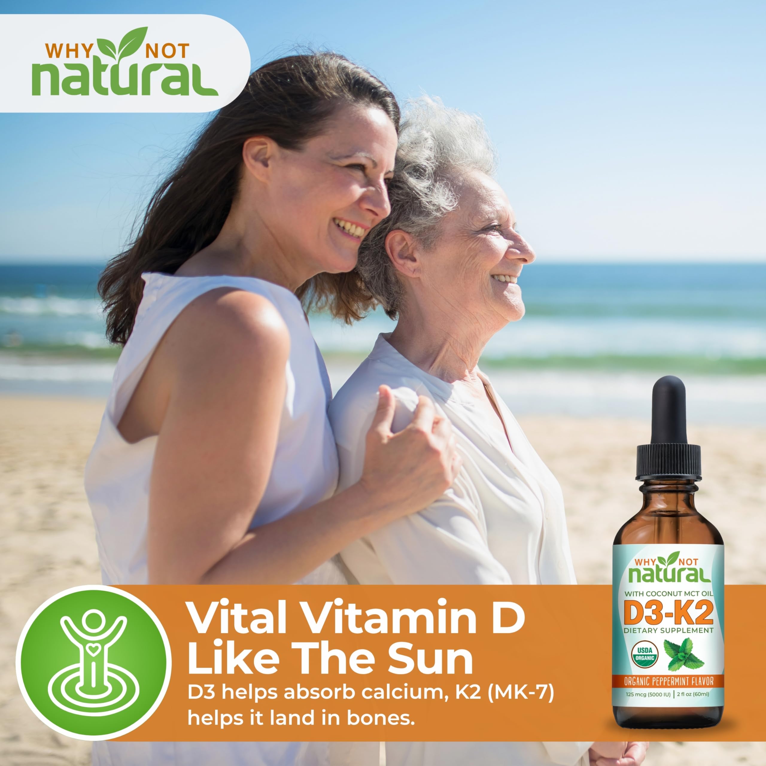 Why Not Natural aroma a menta en gotas para sabor fresco y agradable.