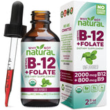 Why Not Natural B12 Folato en botella: dosis precisa para empezar el día.