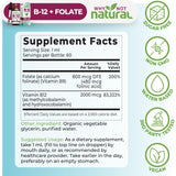 Why Not Natural B12 Folato, embalaje seguro para mantener la pureza.