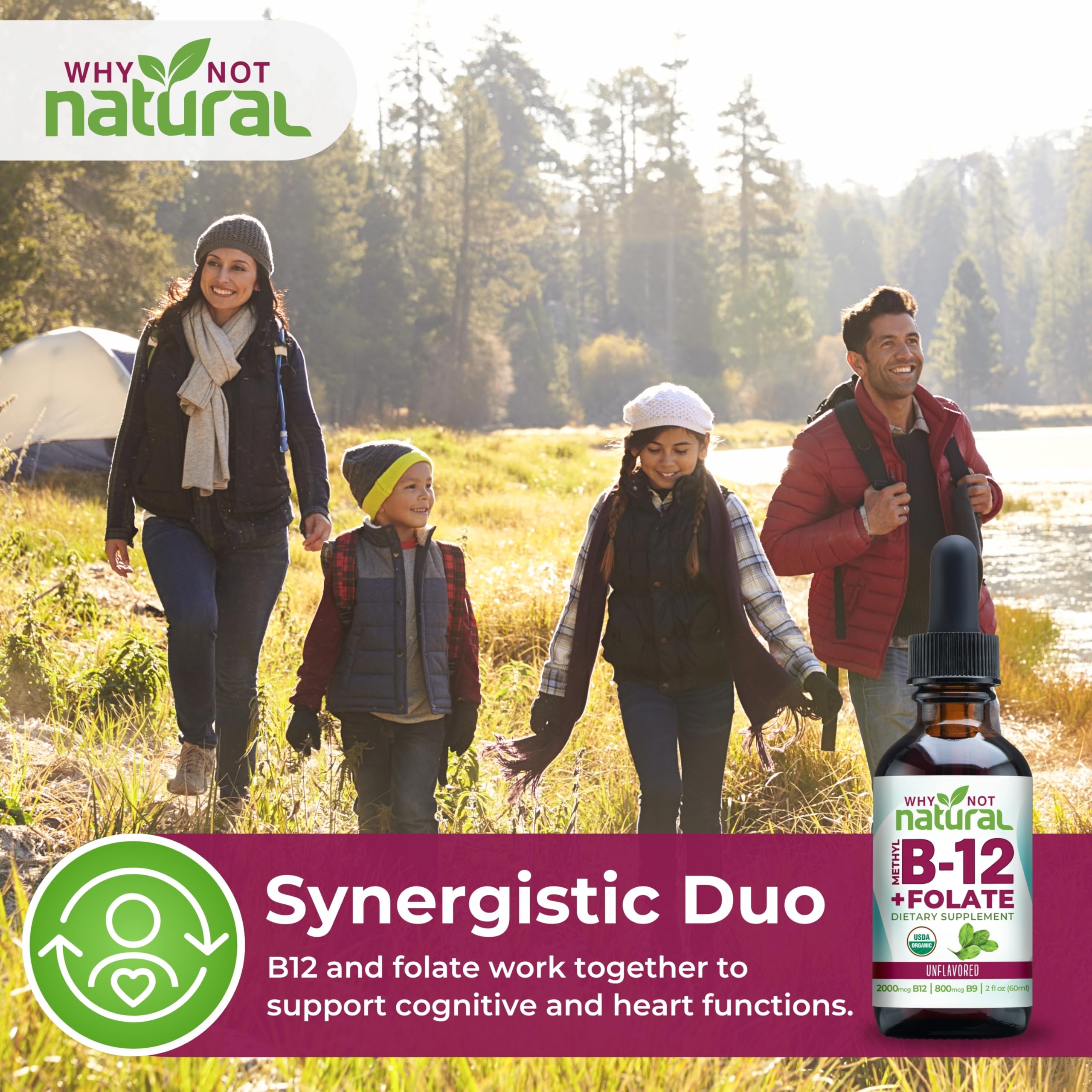 Why Not Natural B12 Folato: guía de lectura de etiqueta para dosis.