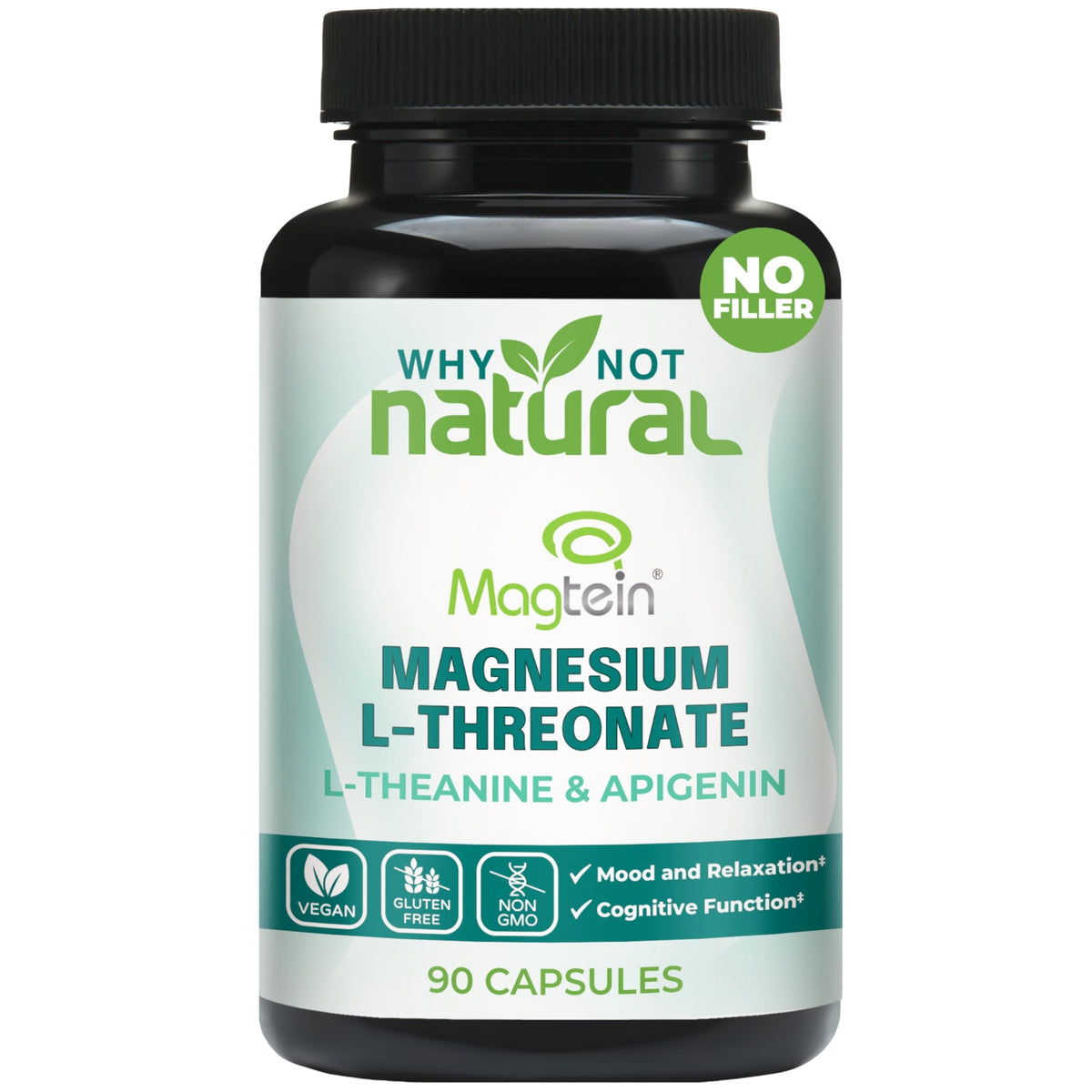 Why Not Natural Magtein cápsulas-dosis para claridad mental diaria