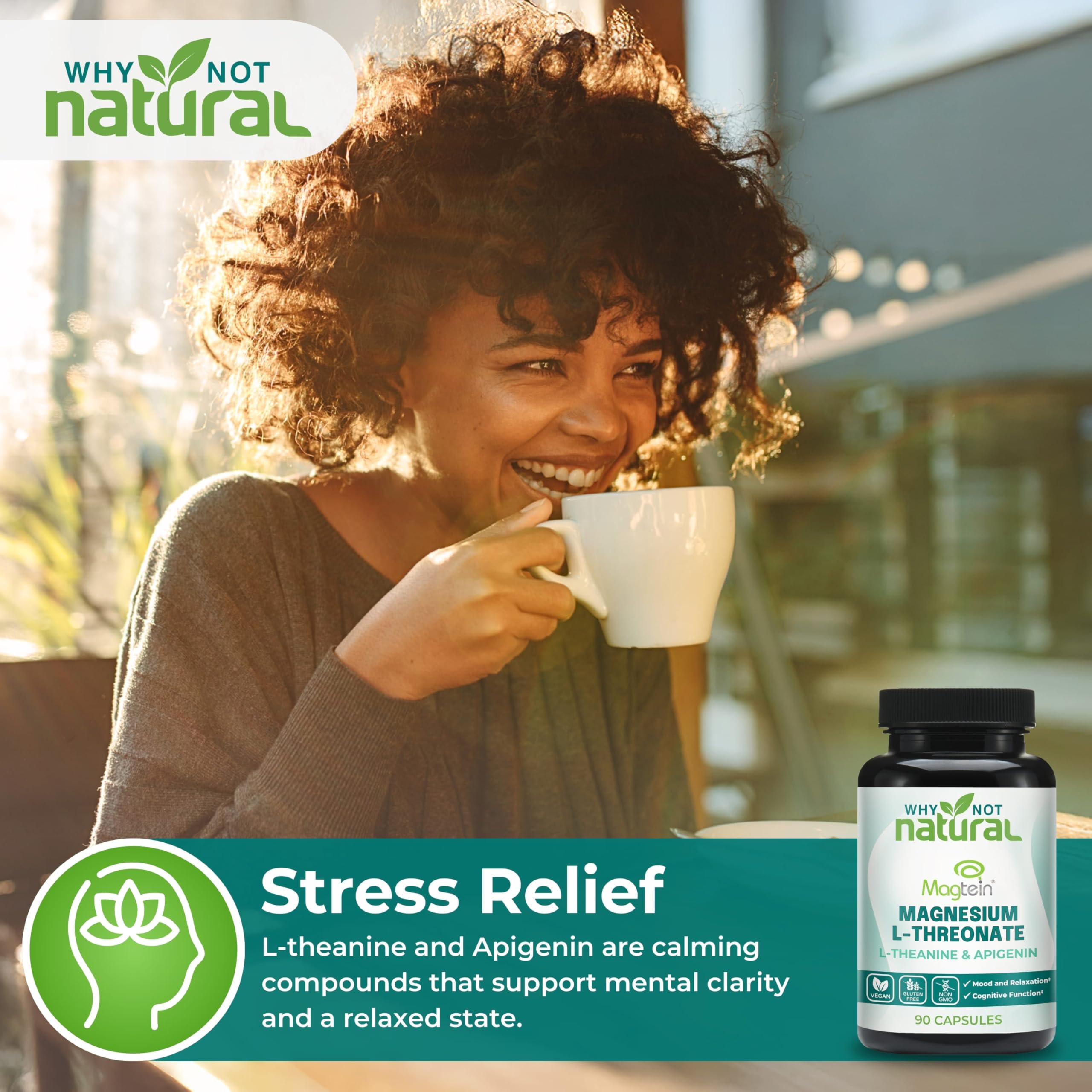 Why Not Natural Magtein cápsulas-uso-diario soporte para bienestar cognitivo