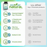 Why Not Natural Magtein etiqueta-frontal información clara para decidir