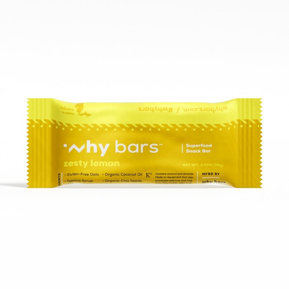 Why Bars barra proteica sin gluten para desayuno rápido