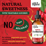 Wild & Organic Berberina Drops: ingredientes veganos y sin OGM.