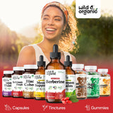 Wild & Organic Berberina Drops: sabor natural sin azúcar añadido.