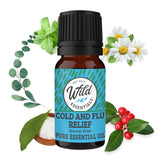 Wild Essentials Alivio resfriado – envase ambar 10 ml para uso diario.