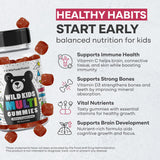 Gomitas con probióticos y DHA para equilibrio intestinal y desarrollo.