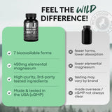 Uso diario recomendado de Wild Foods Magnesio para energía