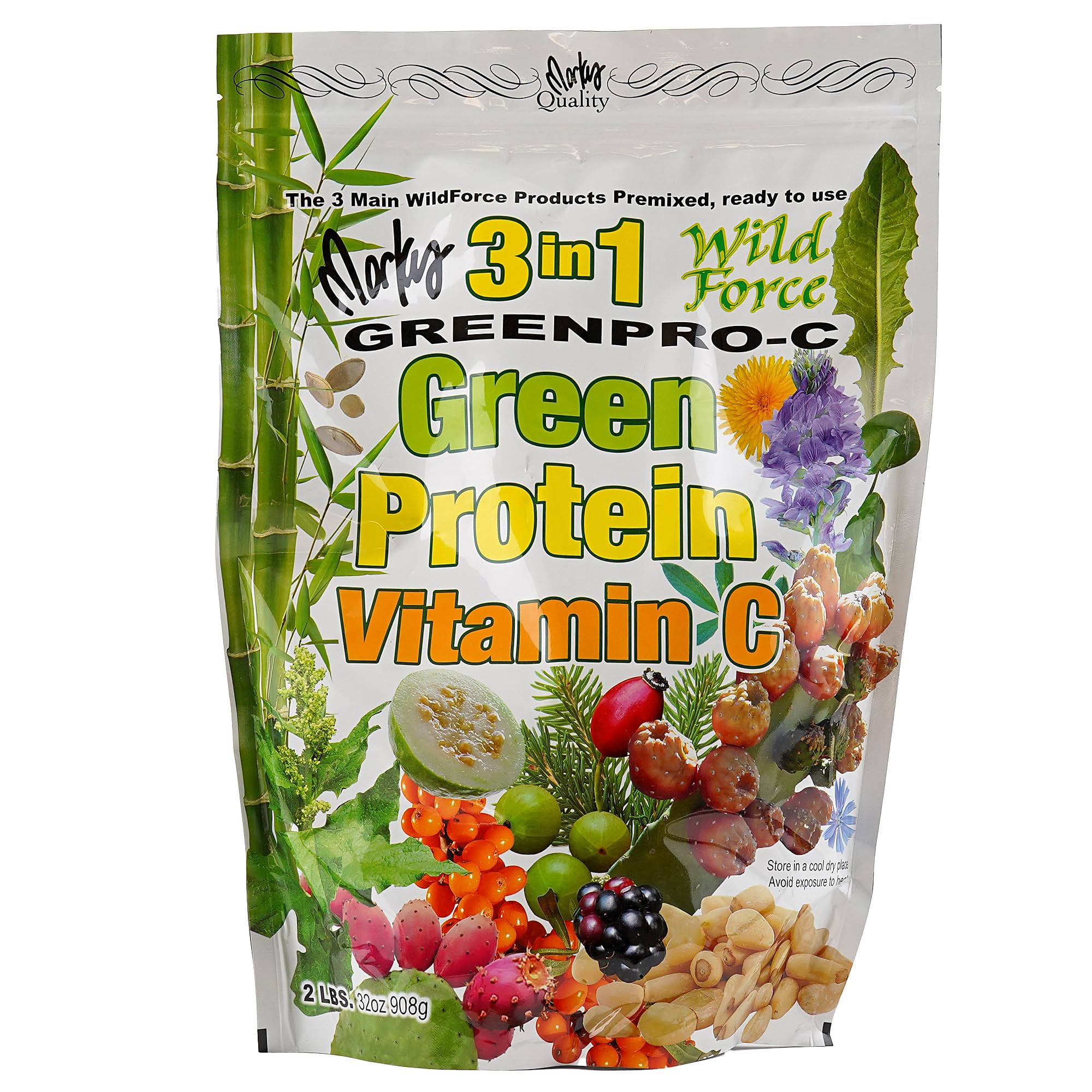 Wild Force GreenPro-C polvo proteico vegetal para energía diaria