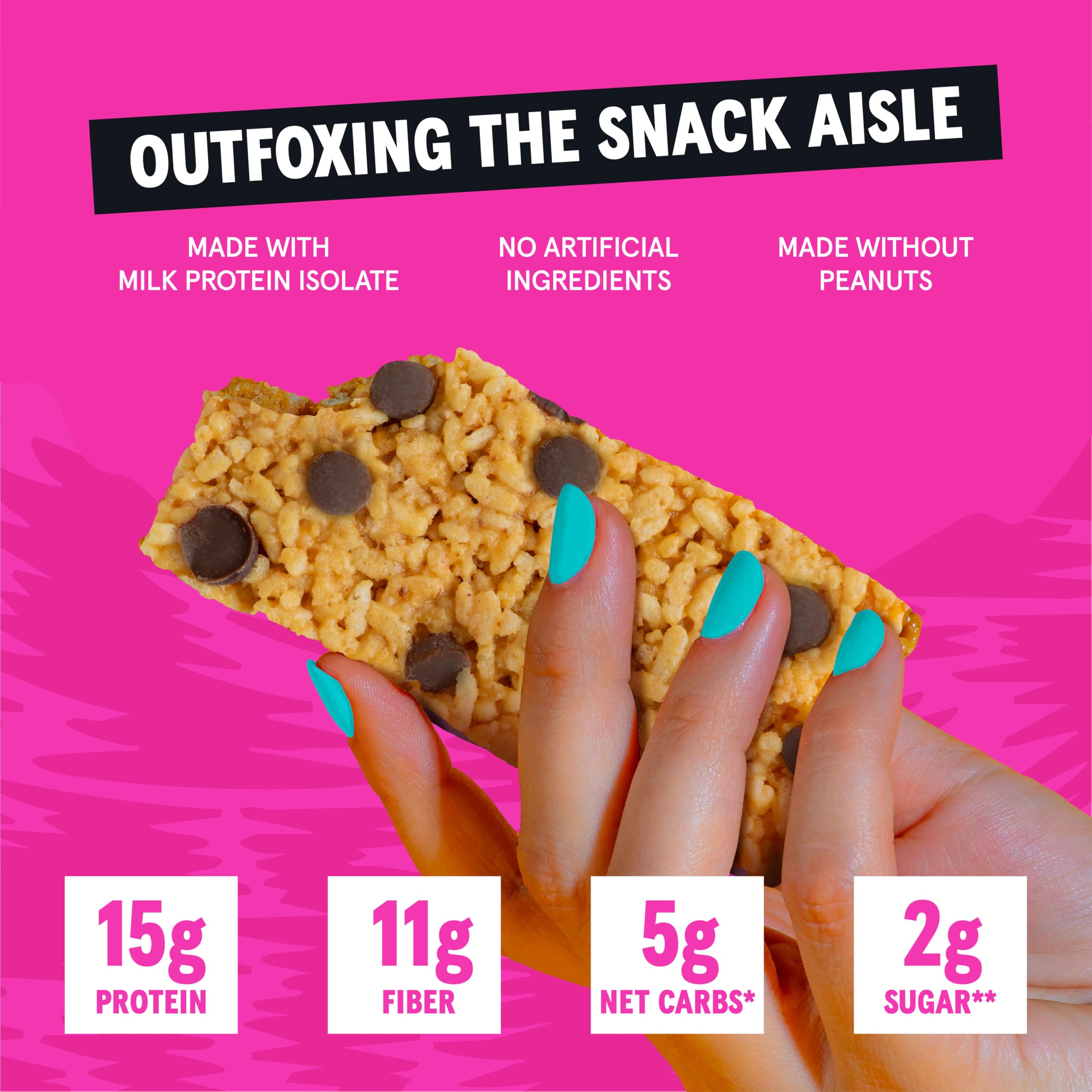 Barras Wild Fox para entrenamientos, snack práctico entre sesiones