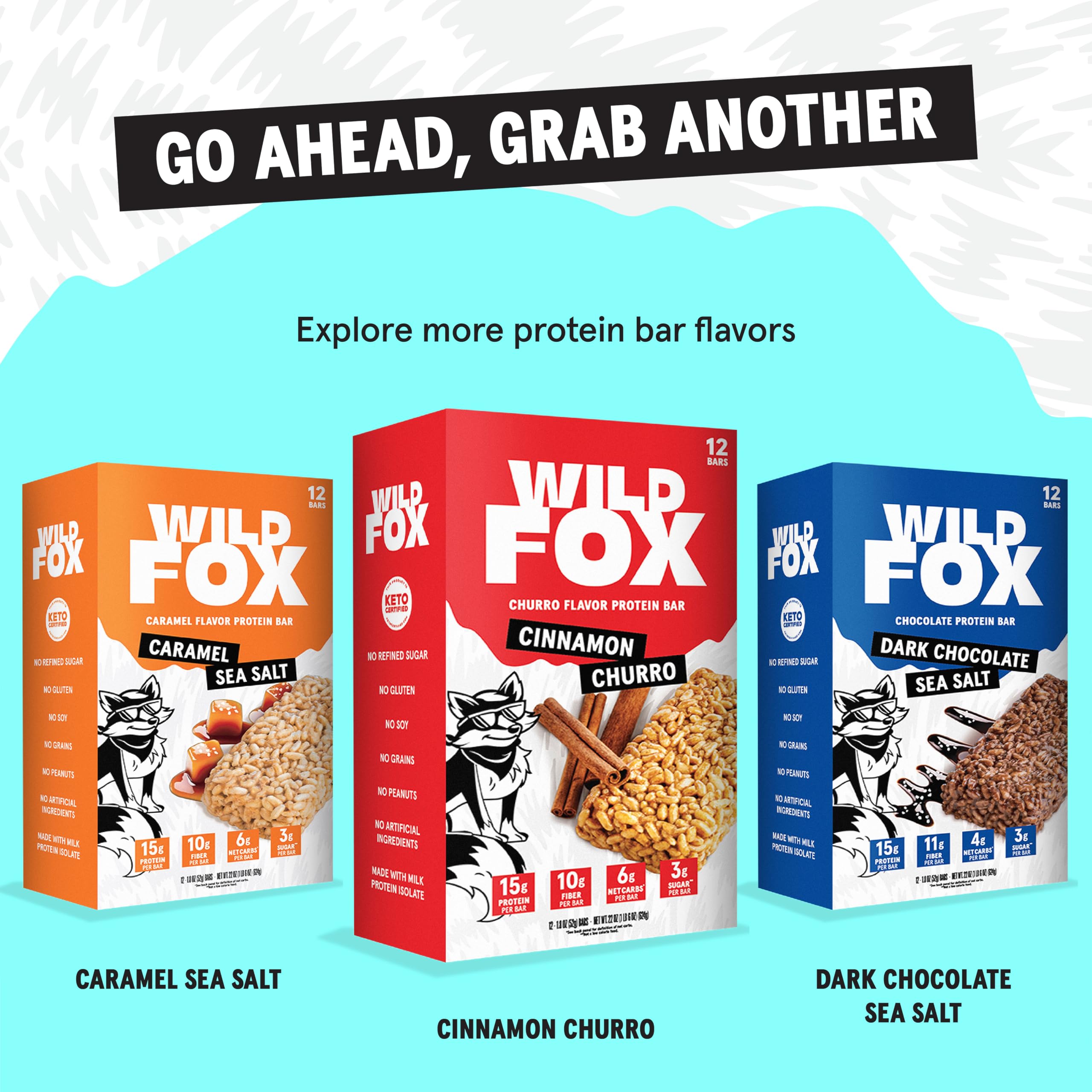 Barras Wild Fox para llevar, snack conveniente para la vida diaria
