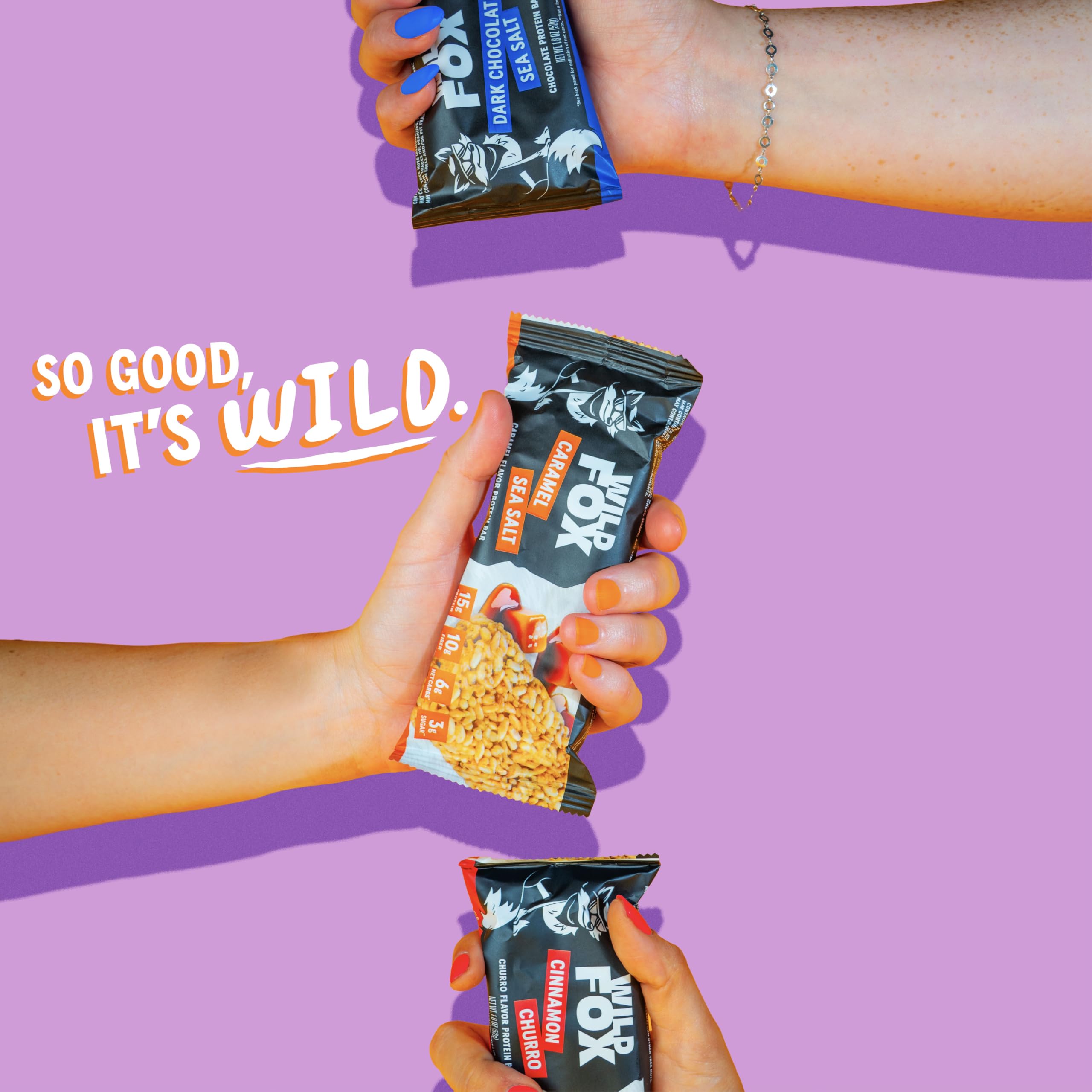 Wild Fox textura crujiente: experiencia similar a un snack clásico sin culpa.