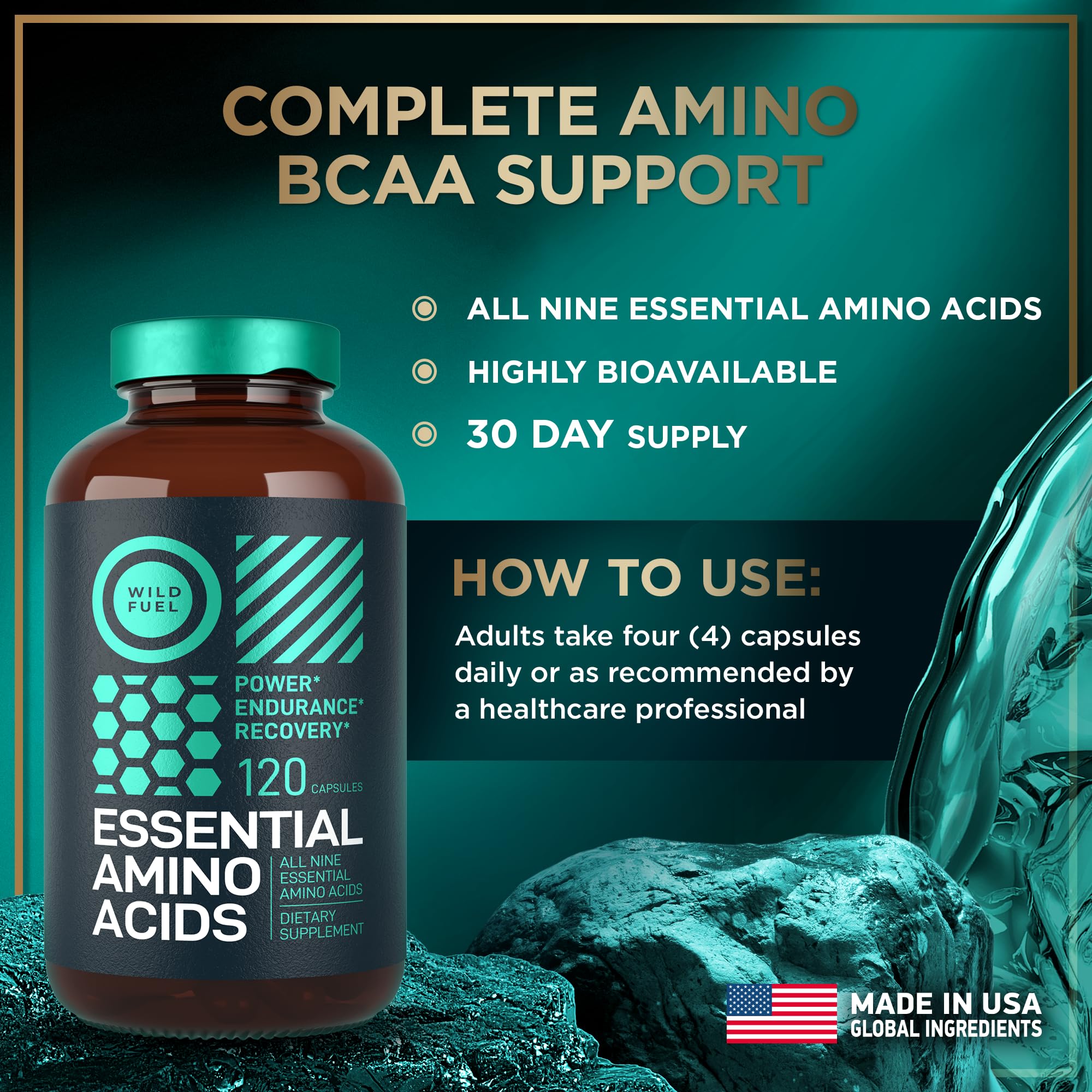 Wild Fuel aminoacidos esenciales: ideal para entrenamiento intenso