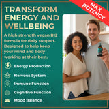 Dosis diaria Wild Fuel B12 para soporte constante de energía.