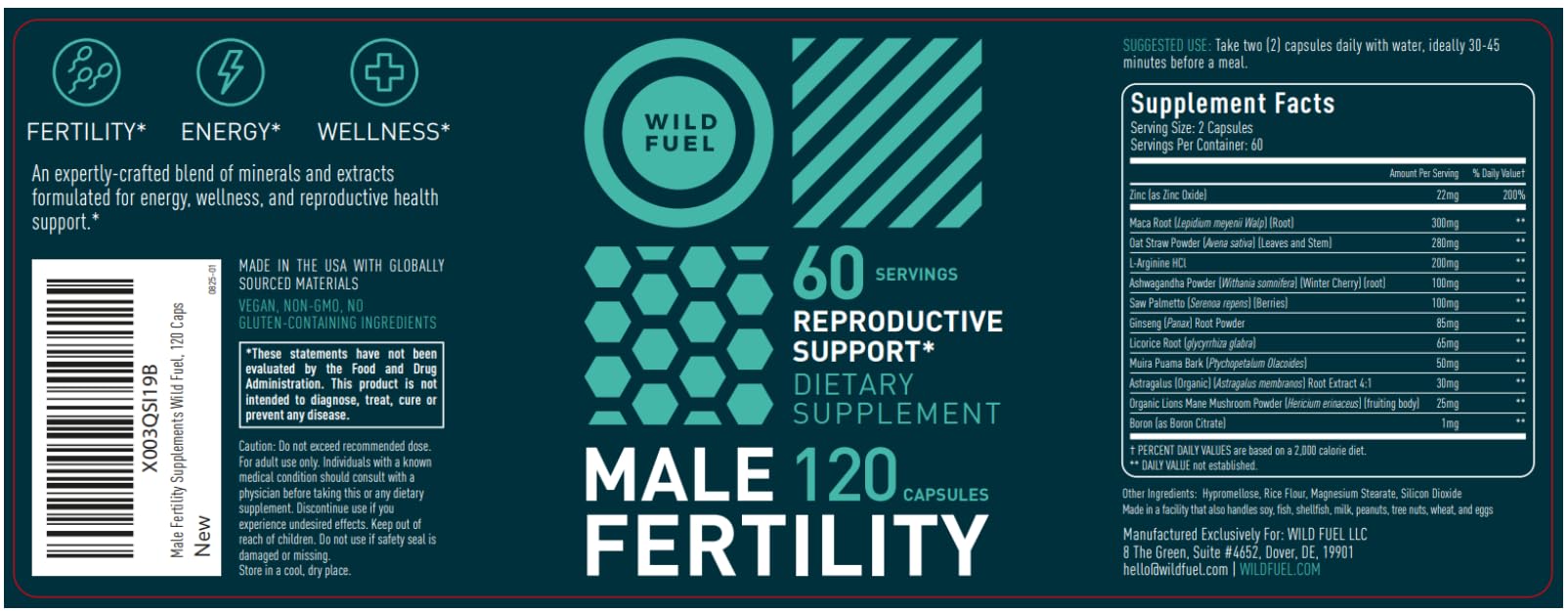 WILD FUEL Fertilidad masculina: escena de vida saludable y confianza