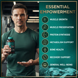 Wild Fuel HMB D3 cápsulas en mano, lista para uso previo al entrenamiento
