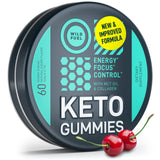 Gomitas Wild Fuel MCT Oil Keto Gummies, botella derramando, energía rápida para entrenar
