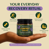 Wild Healing Consuelda bálsamo: trabajo artesanal en lotes pequeños.