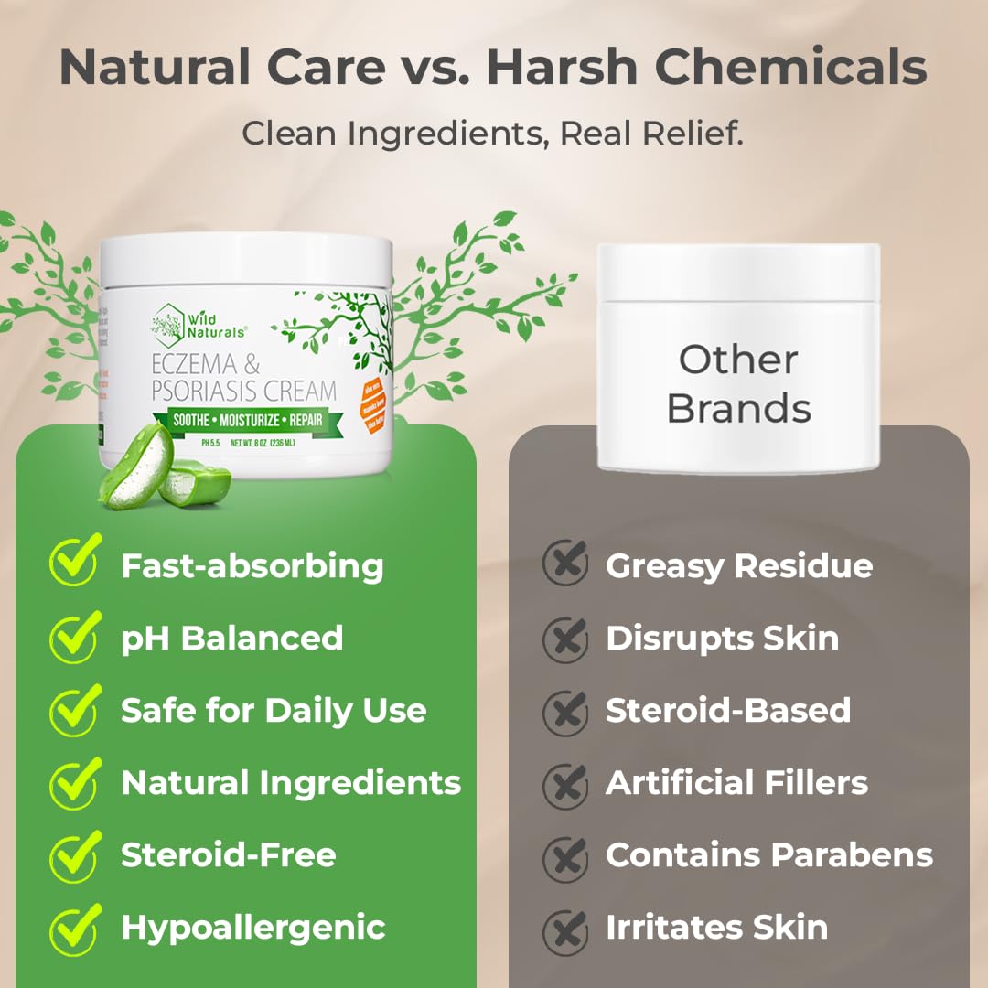 Wild Naturals envase hecho en EEUU, libre de crueldad y sin tintes.