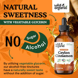 Wild & Organic Canela Ceilán - sabor naturalmente dulce sin azúcar añadida.