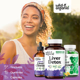 Wild & Organic desintoxicación hepática, textura suave de la cápsula facilita la ingesta