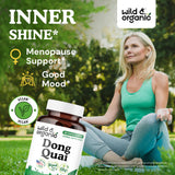 Cápsulas Wild & Organic Dong Quai 1000 mg listas para tomar.
