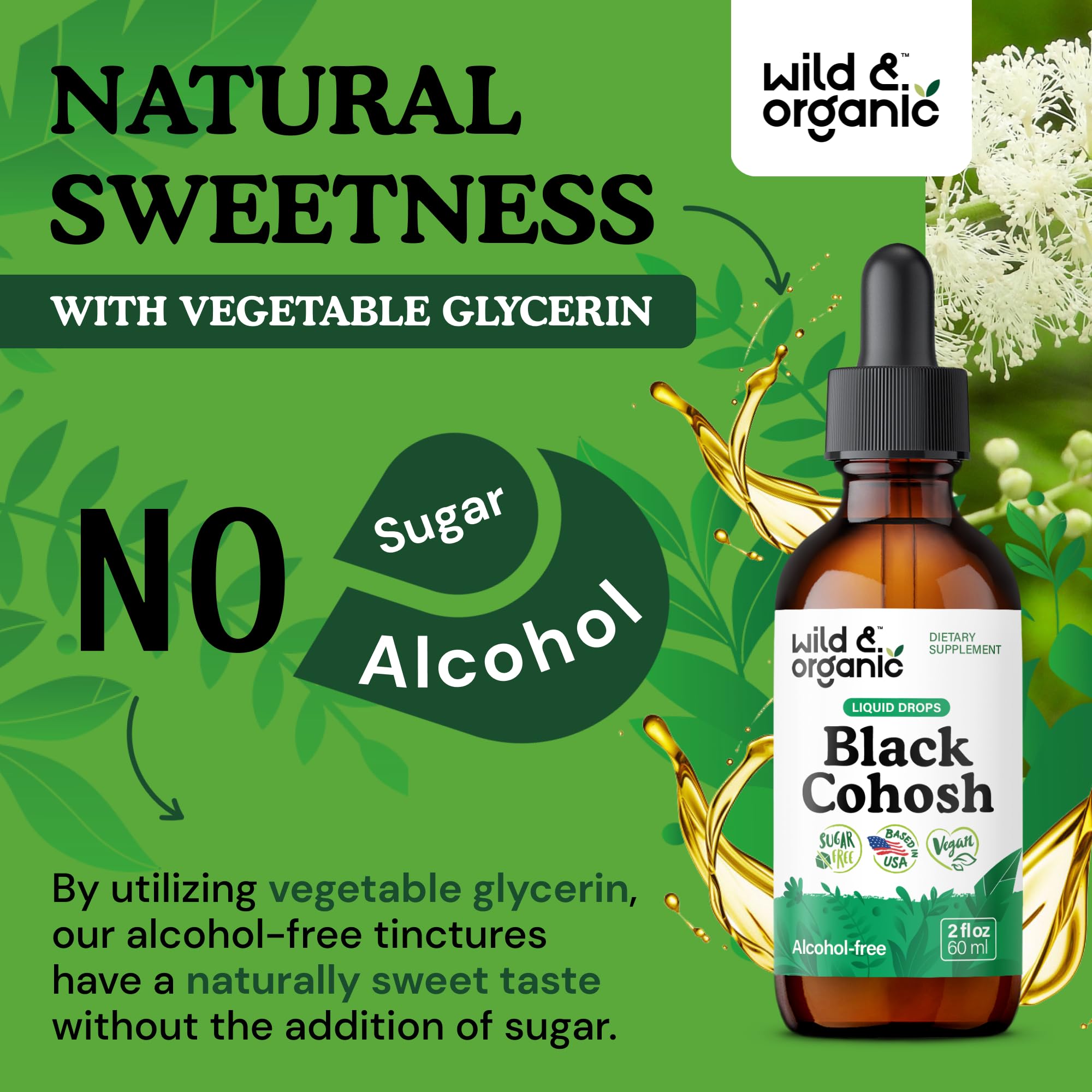 Dosis diaria de 540 mg de cohosh para apoyo suave.