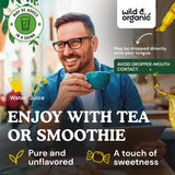 Wild & Organic envase de vidrio natural para almacenamiento