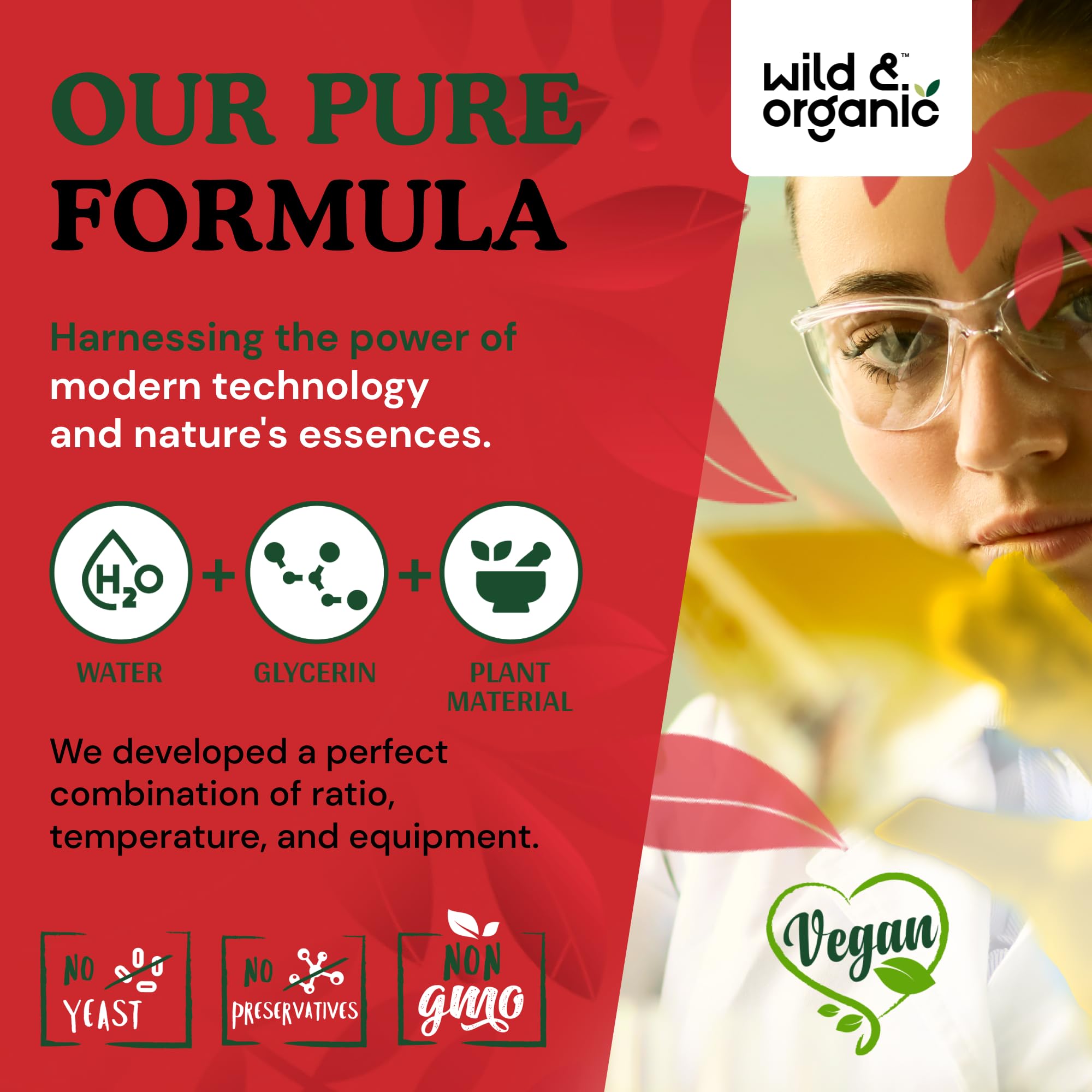 Wild & Organic ginseng rojo coreano, uso diario práctico