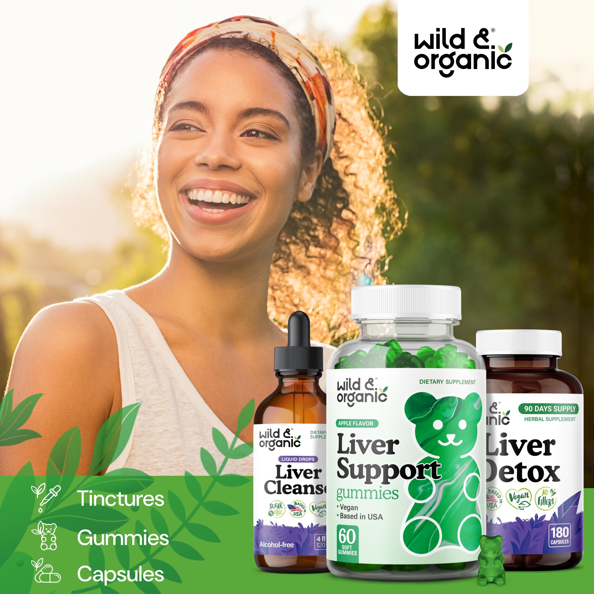 Cierre hermético en envase Wild & Organic para conservar frescura.